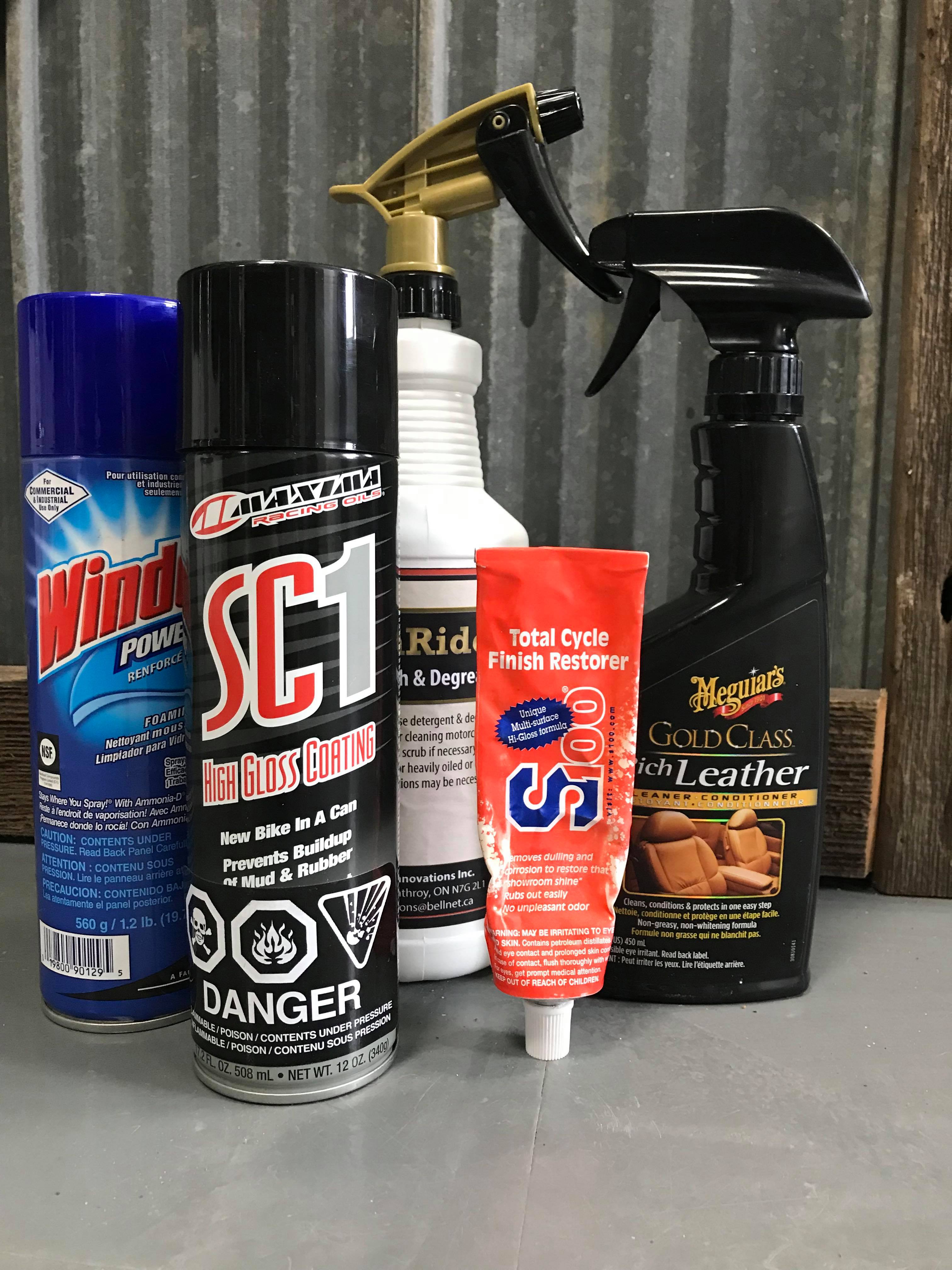 Motorcycle Detailing Products